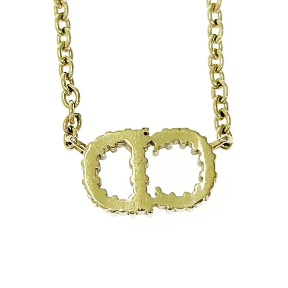 Christian Dior GP Crystal Clair D Lune Necklace Gold Necklace - Picture 5 of 7